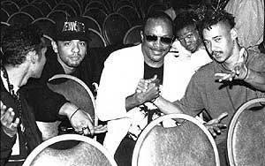 DJ Reddy D,with P.O.C. and Quincy Jones